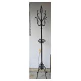 Decorative Wrought Iron Freestanding Coat Rack