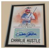 Pete Rose Autograph Custom Framed and Matted 11x14' Piece