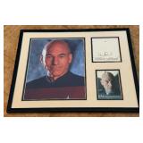 Patrick Stewart Autograph Custom Framed and Matted 11x14' Piece