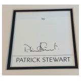 Patrick Stewart Autograph Custom Framed and Matted 11x14' Piece
