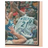 Kevin Garnett Autograph Custom Framed and Matted 11x14' Piece