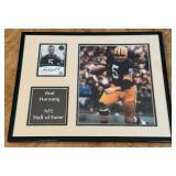 Paul Hornung Autograph Custom Framed and Matted 11x14' Piece