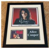 Alice Cooper Autograph Custom Framed and Matted 11x14' Piece