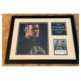 Ara Parseghian Autograph Custom Framed and Matted 11x14' Piece