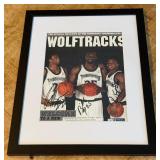 Randy Foye, Al Jefferson, Corey Brewer Autograph Custom Framed and Matted 11x14' Piece