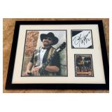 Hank Williams Jr. Autograph Custom Framed and Matted 11x14' Piece