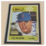 Tug McGraw Autograph Custom Framed and Matted 11x14' Piece