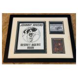 Johnny Rivers Autograph Custom Framed and Matted 11x14' Piece