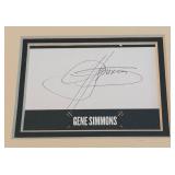 Gene Simmons Autograph Custom Framed and Matted 11x14' Piece