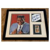 Fats Domino Autograph Custom Framed and Matted 11x14' Piece