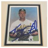 Terry Steinbach Autograph Custom Framed and Matted 11x14' Piece