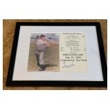 George Kell Autograph Custom Framed and Matted 11x14' Piece
