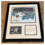 Rick Aguilera Autograph Custom Framed and Matted 11x14' Piece