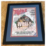 Kent Hrbek Autograph Custom Framed and Matted 11x14' Piece