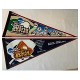 (2) College World Series NCAA Baseball Pennants 2007 and 2008