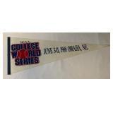 1988 NCAA College World Series Vintage Baseball Pennant