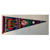 New York Yankees 1996 World Series Champions Pennant