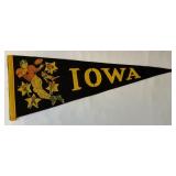 Vintage University of Iowa Football Vintage Pennant
