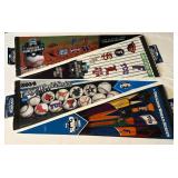 (4) College World Series NCAA Baseball Pennants - 2014, 2015, 2017, 2008
