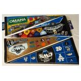 (4) College World Series NCAA Baseball Pennants - 2009, 2010, 2011, 2013