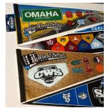 (4) College World Series NCAA Baseball Pennants - 2009, 2010, 2011, 2013