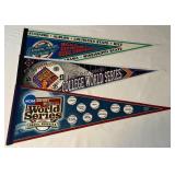 (3) College World Series NCAA Baseball Pennats - 1997, 2000, 2006