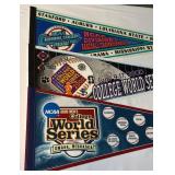 (3) College World Series NCAA Baseball Pennats - 1997, 2000, 2006