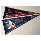 (2) St. Louis Cardinals Baseball Pennants