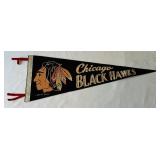 Chicago Blackhawks Vintage 1968 Hockey Pennant