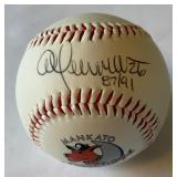 Al Newman Autographed Mankato Moondogs Baseball