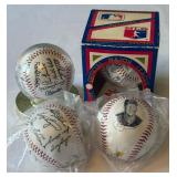 (4) Minnesota Twins Baseballs - Kirby Puckett Stat Ball and 3 Stamped Team Balls