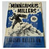 1955 Minneapolis Millers Vintage Baseball Program and Scorecard