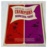 1966 Minnesota Twins Vintage Baseball Yearbook