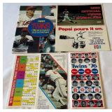 Minnesota Twins Misc Programs, Scorecard, Media Guides
