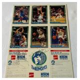 NBA Summer Showcase Minnesota Timberwolves Program w/ 4 Autographs - Kerry Kittles
