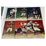 (6) 1997 Leaf Football Autographs - Hearst, Autry, Alexander, Hanspard, Hill, Druckenmiller