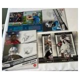 (7) Football Autographs 2008 Donruss Elite , 2010 Prestige, and 2005 UD Signature Portraits - Orlovsky, Evans, McClain, Tate, LaFell, Brohm, Royal