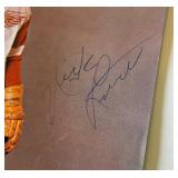 Gary Bergman and Nick Libett Autographed NHL Magazine Program from 1969 Minnesota North Stars vs. Detroit Red Wings