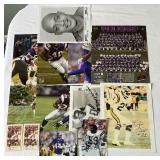 14 Minnesota Vikings Autographed Football Photos