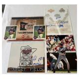Minnesota Twins Multiple Autographed Pieces