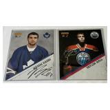 Nazem Kadri and Taylor Hall Aurographed 2010 Panini NHL Hockey Photos