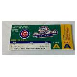 1998 NLDS Game A Chicago Cubs vs. Atlanta Braves Ticket