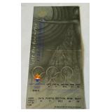 2002 Salt Lake City Olympics Tickets - Gold Medal Hockey, Closing Ceremony, Short Track, Slalom