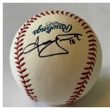 Jason Bartlett Autographed Rawlings OMLB Baseball Minnesota Twins