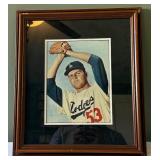 Don Drysdale Photo Framed an Matted - nice piece