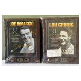 Joe DiMaggio and Lou Gheig Baseball Plaques