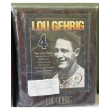 Joe DiMaggio and Lou Gheig Baseball Plaques
