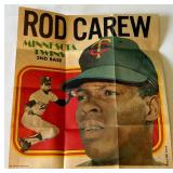 Rod Carew 1970 Topps Poster Insert #16 Vintage Minnesota Twins Baseball