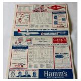 1962 Minnesota Twins Vintage Baseball Program and Scorecard