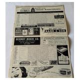 1964 Milwaukee Braves Vintage Baseball Scorecard